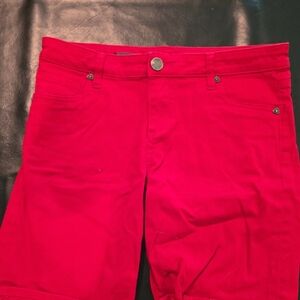 Kut from the Kloth Bright Red Women's Bermudas